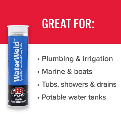 J-B Weld 2oz WaterWeld Epoxy Putty