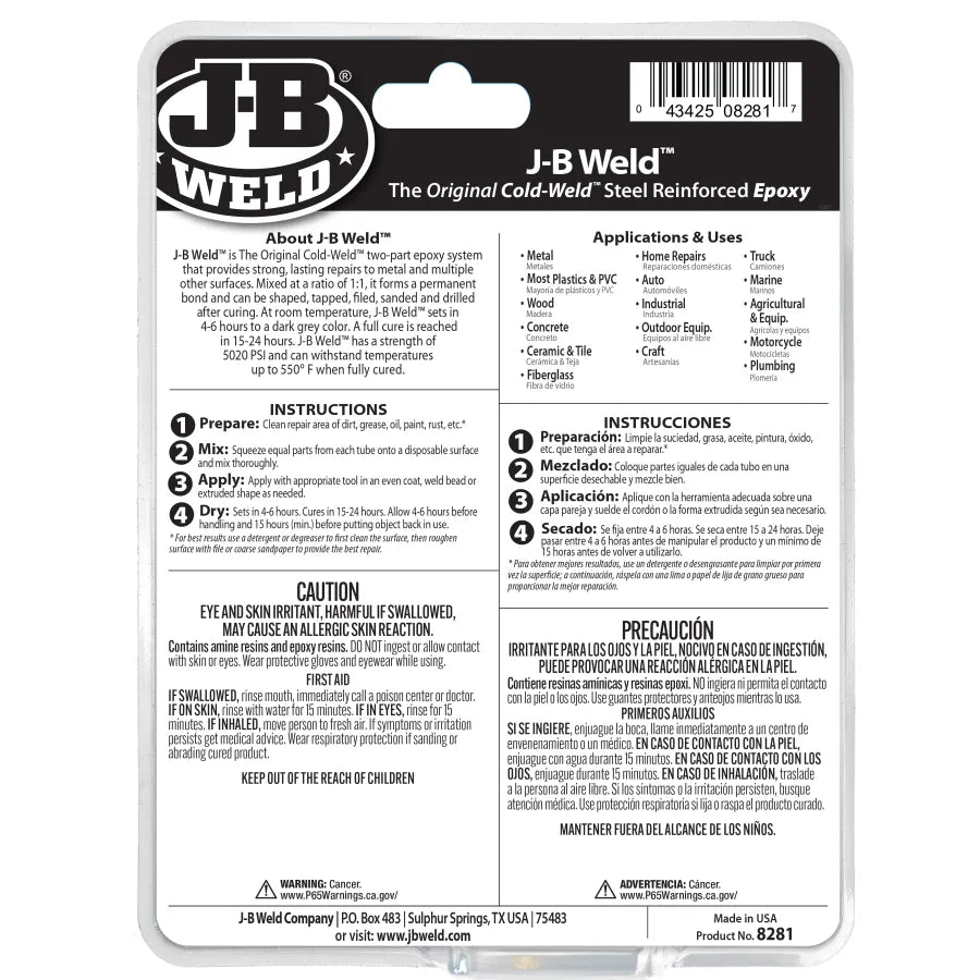 J-B Weld 10oz Professional Size