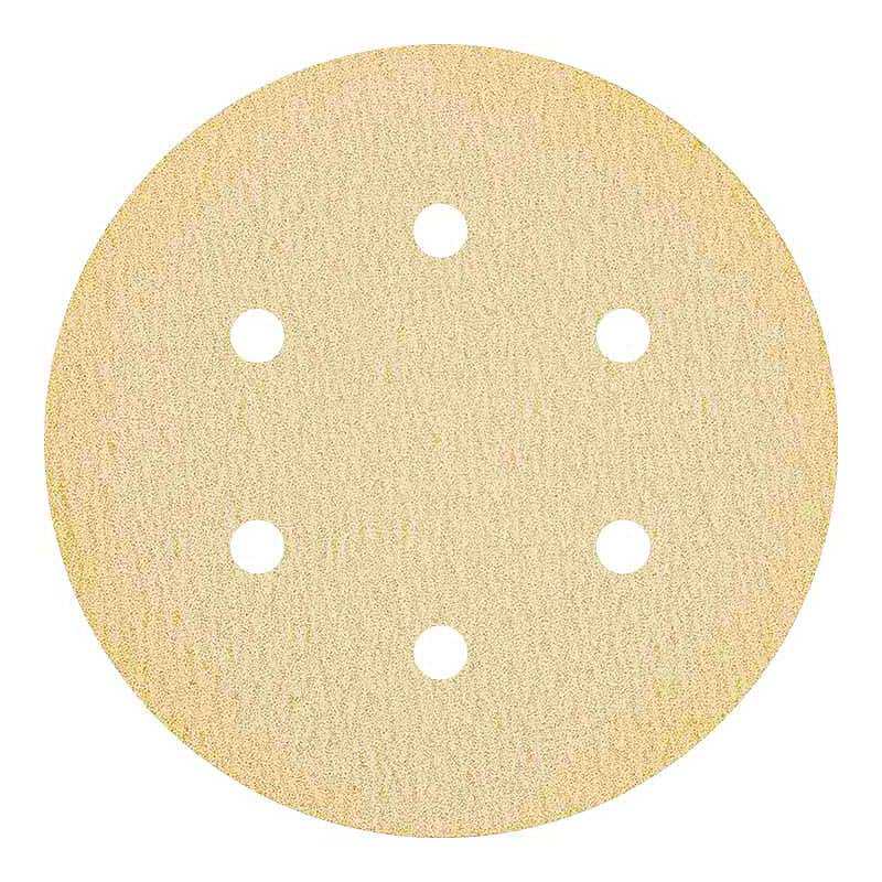 Klingspor 240 Grit 6in 6-Hole Hook & Loop PS 33 CK Sanding Discs - 100pk