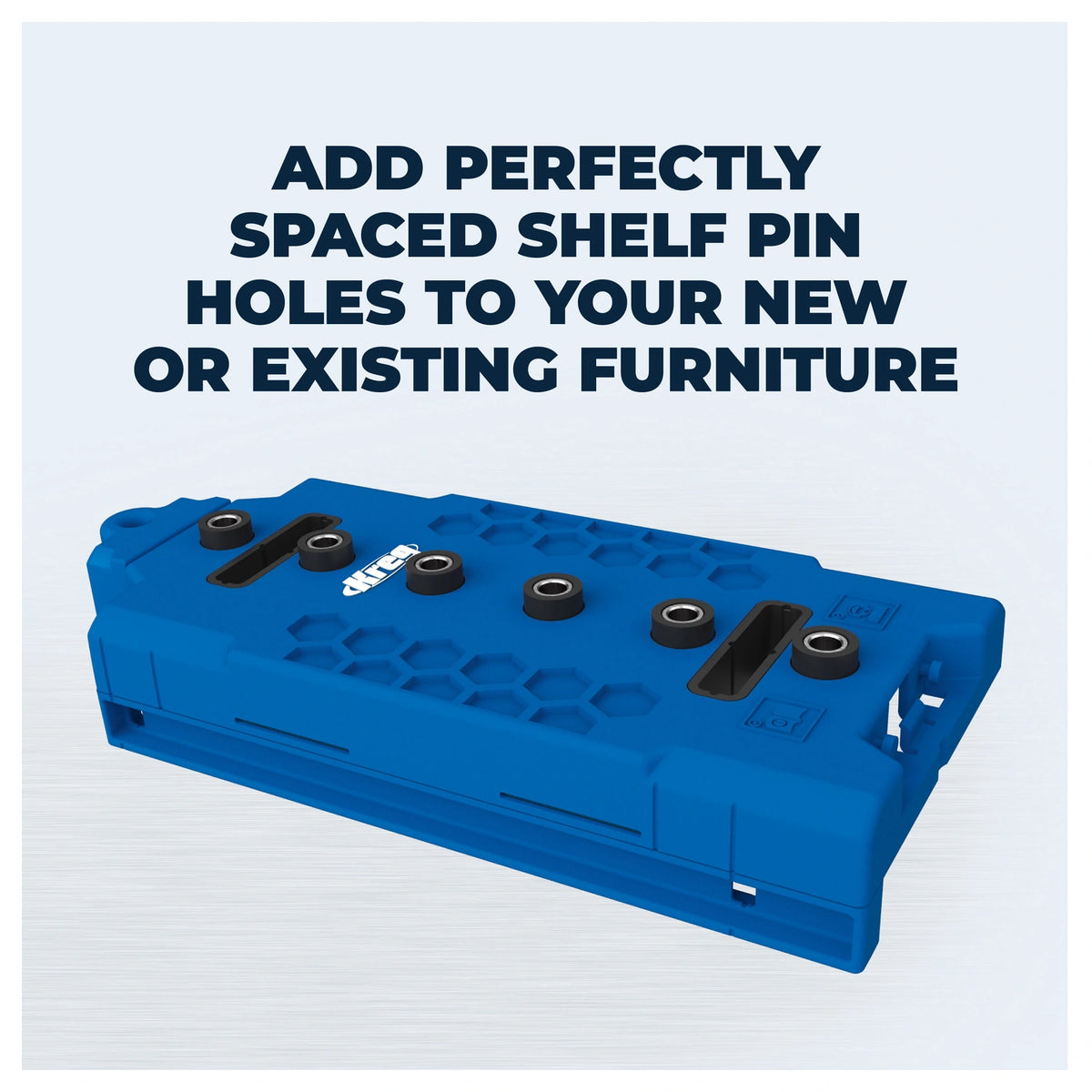 Kreg 1/4in Shelf Pin Drilling Jig - spaced shelf pin holes (KGKMA3225)