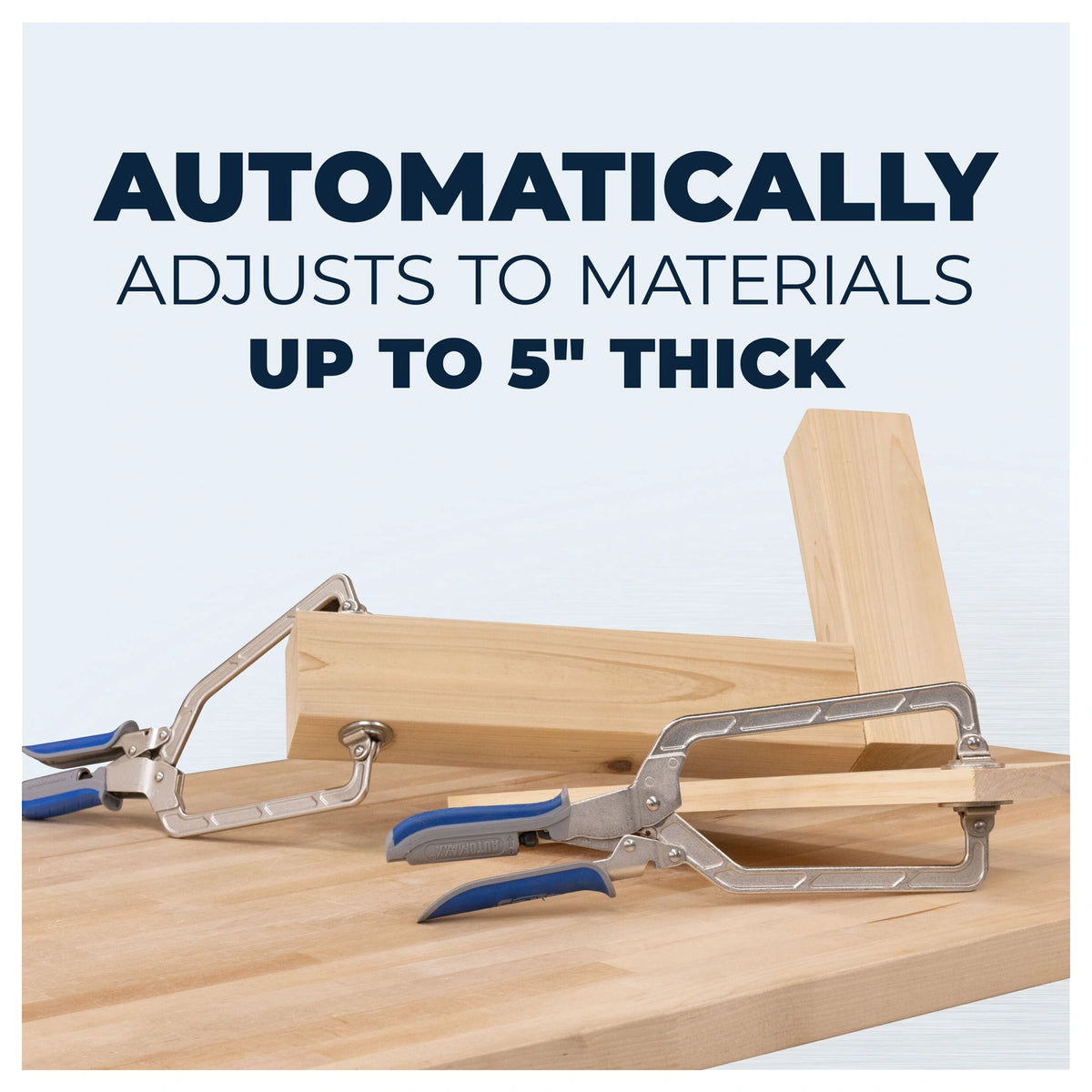 Kreg 6in Auto-Adjust Wood Project Clamp - material thickness adjustment (KGKHC6)