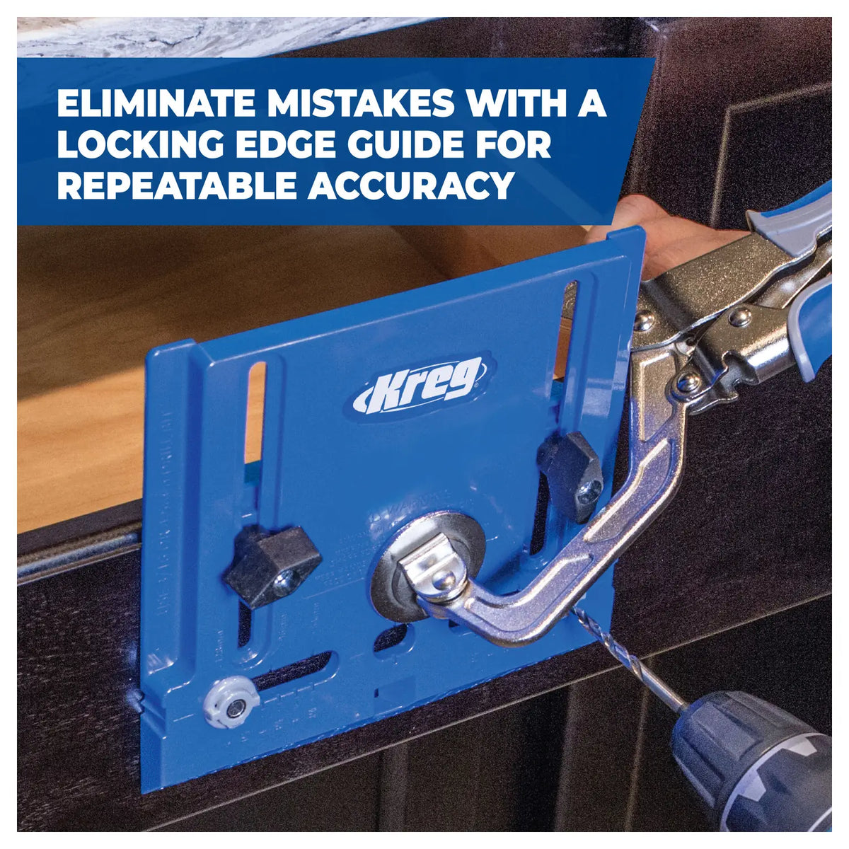 Kreg Cabinet Hardware Jig - locking edge guide (KGKHI-PULL)