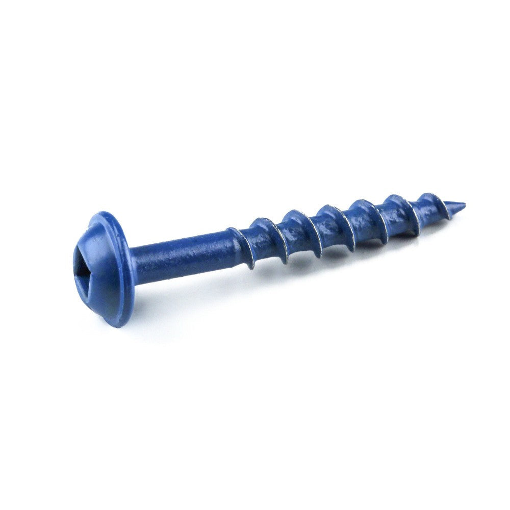 Kreg Blue-Kote 2-1/2in x #8 Coarse-Thread Washer-Head Pocket-Hole Screws - 50pk