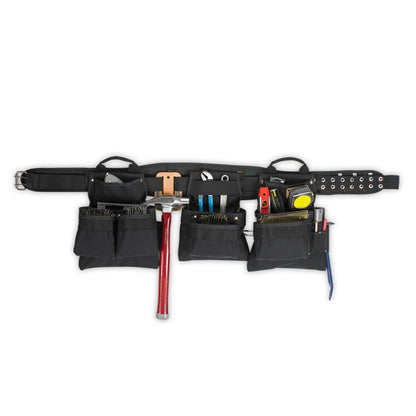 Kuny's 18-Pocket 5pc Professional Carpenter Combo Apron - Black