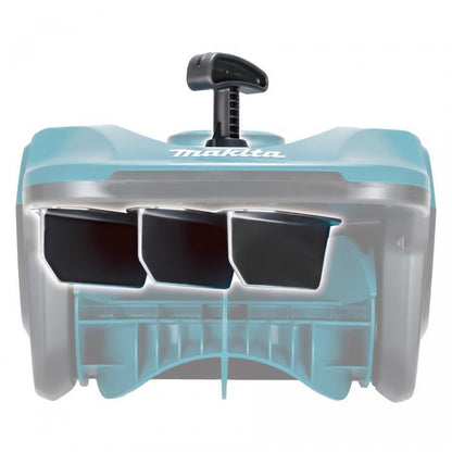 Makita SN400MP snow intake and impeller close-up