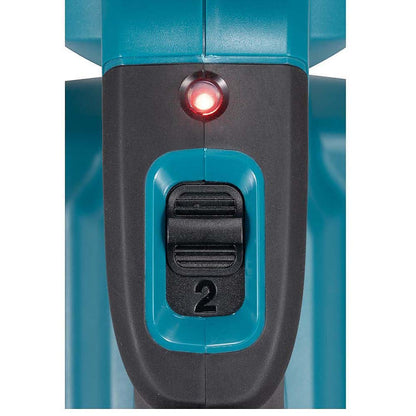 Close-up of the Makita DHW180Z high-low pressure mode selector