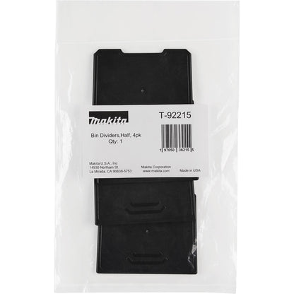 Makita MAKTRAK Half Standard Bin Dividers - 4pk