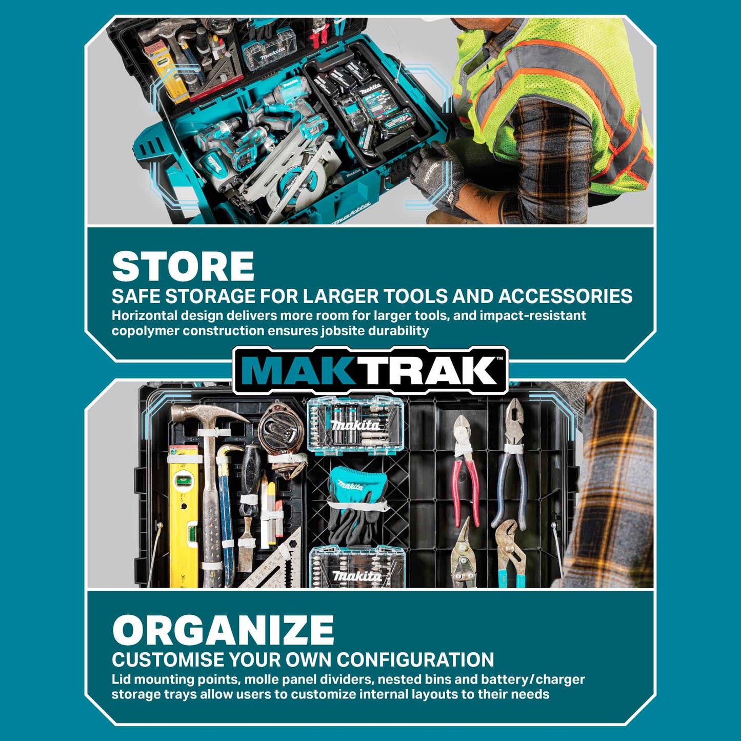 Makita MAKTRAK Large Tool Box Modular Storage
