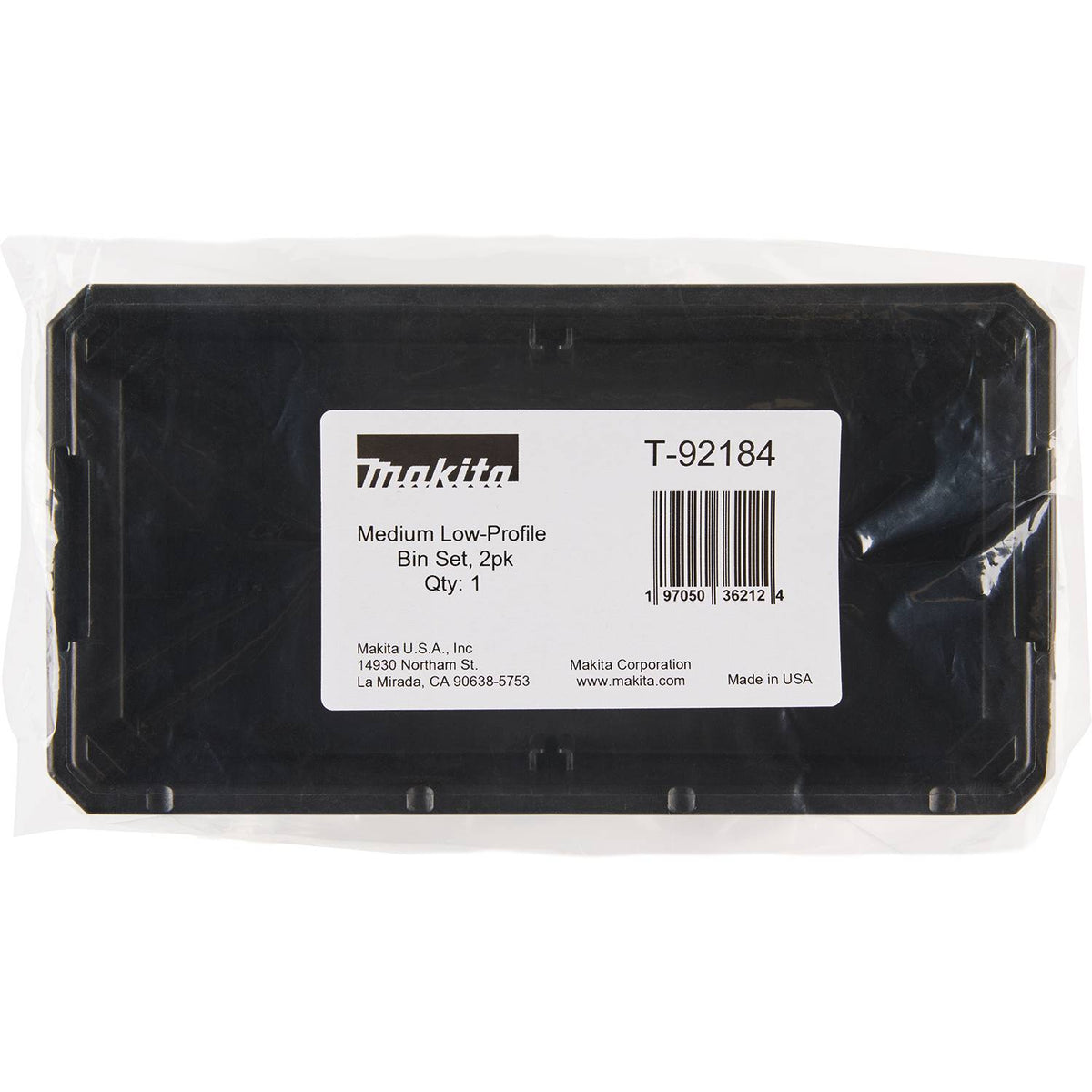 Makita MAKTRAK Low-Profile Medium Organizer Bins - 2pk