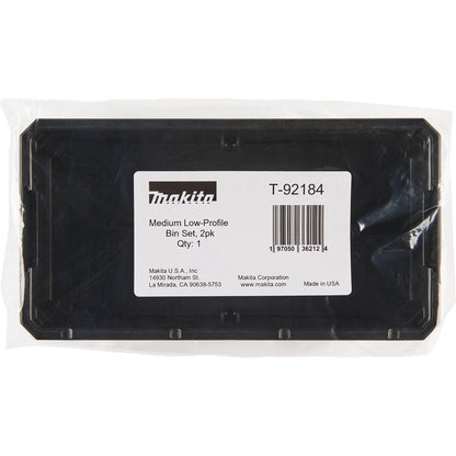 Makita MAKTRAK Low-Profile Medium Organizer Bins - 2pk