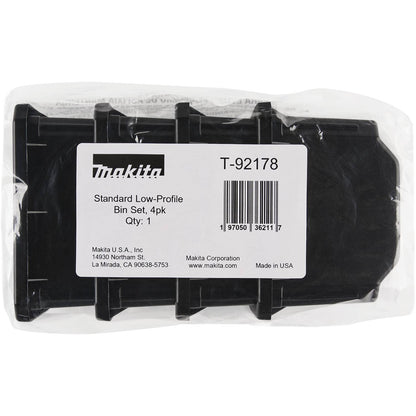 Makita MAKTRAK Low-Profile Standard Organizer Bins - 4pk