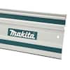 Makita 194368-5 55 inch Guide Rail for Plunge Cut Saw showing vinyl seats on track guide