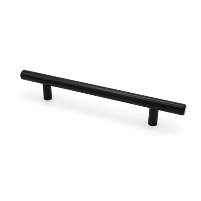 Marathon Hardware Cabinet Contemporary Pull Handle - 128mm Matte Black