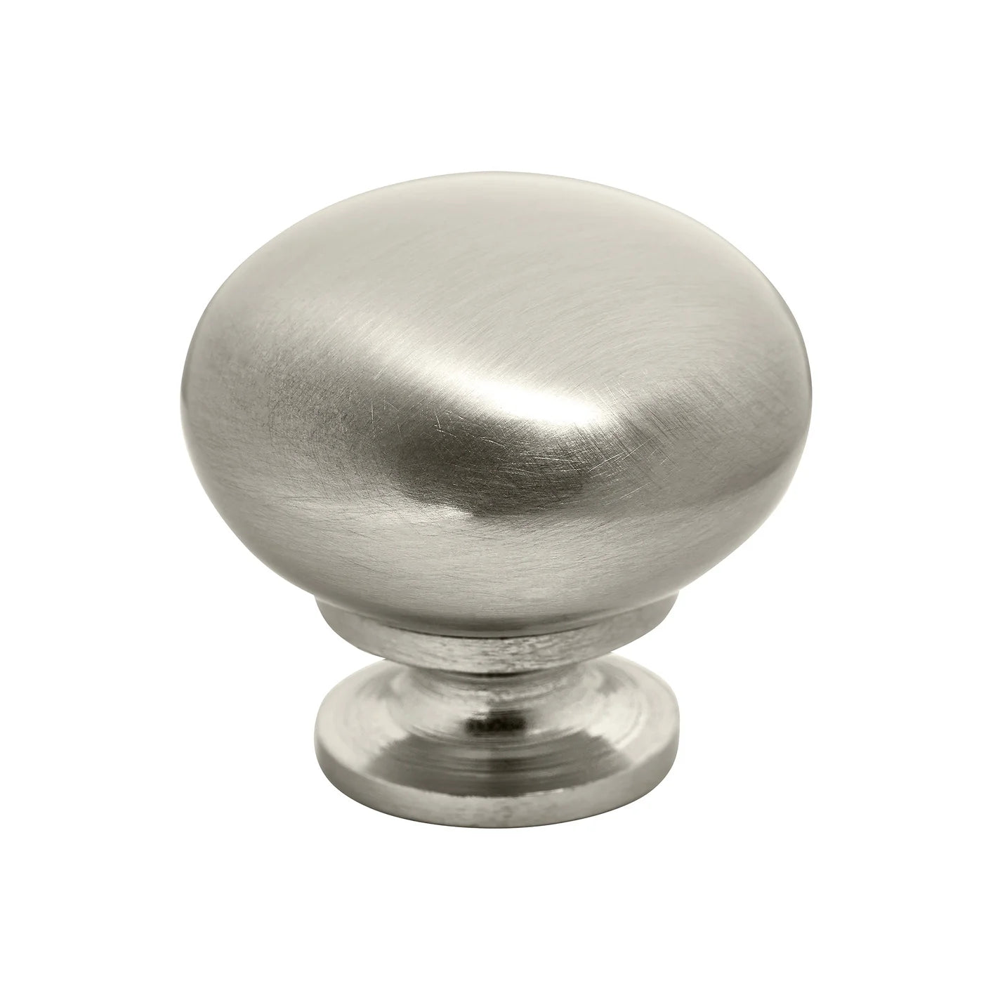Marathon Hardware Cabinet Volta Knob Handle - 32mm Brushed Nickel