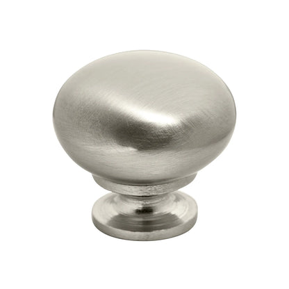 Marathon Hardware Cabinet Volta Knob Handle - 32mm Brushed Nickel