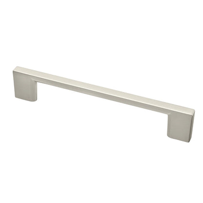 Marathon Hardware Cabinet Denman Contemporary Pull Handle - 128mm Brushed Nickel