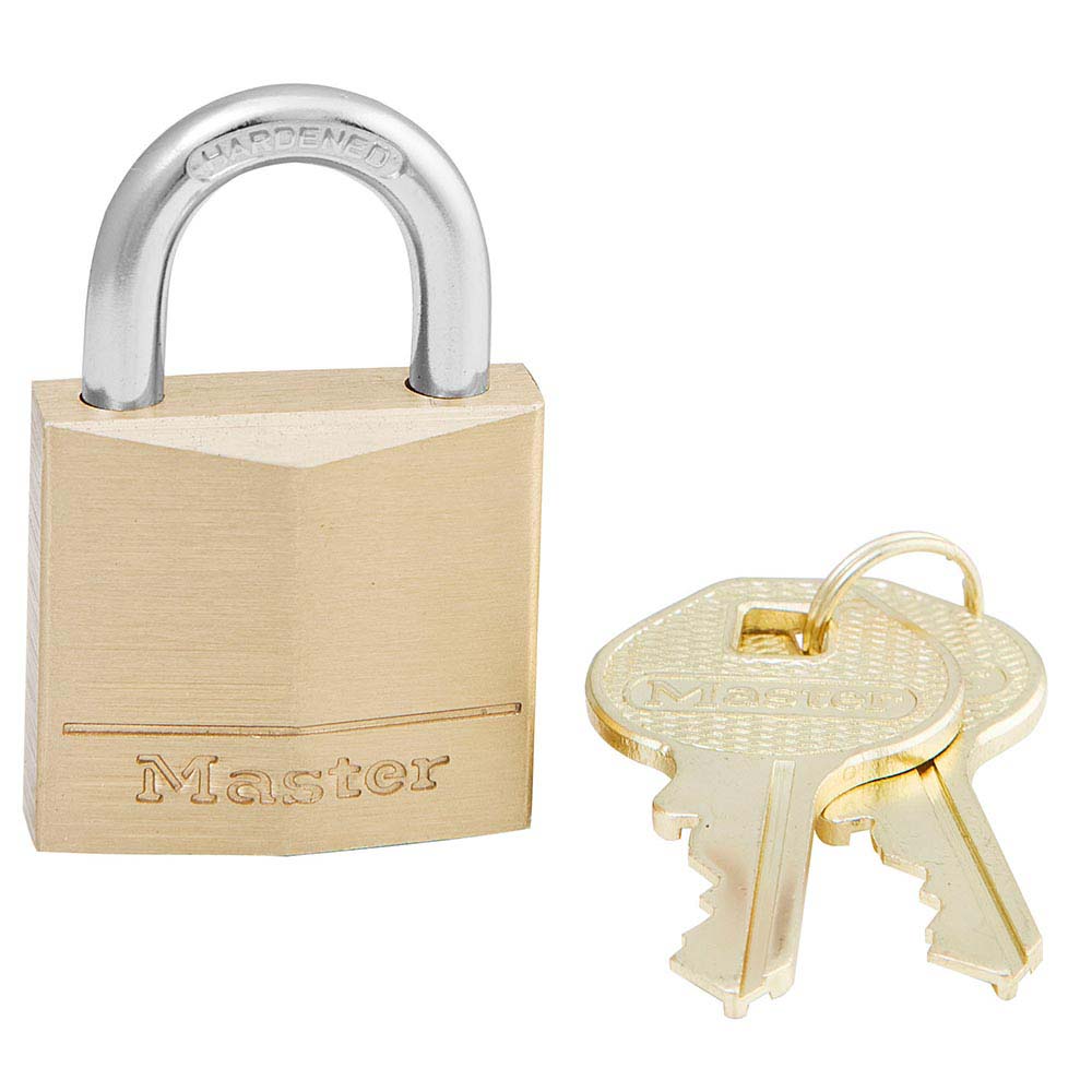 Master Lock 1-3/16in Solid Brass Body Padlock