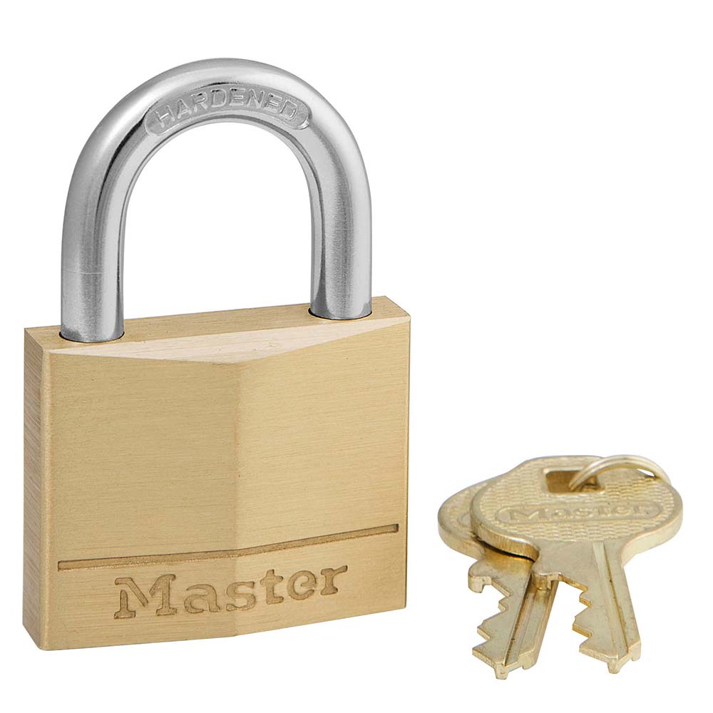 Master Lock 1-9/16in Wide Brass Body Padlock