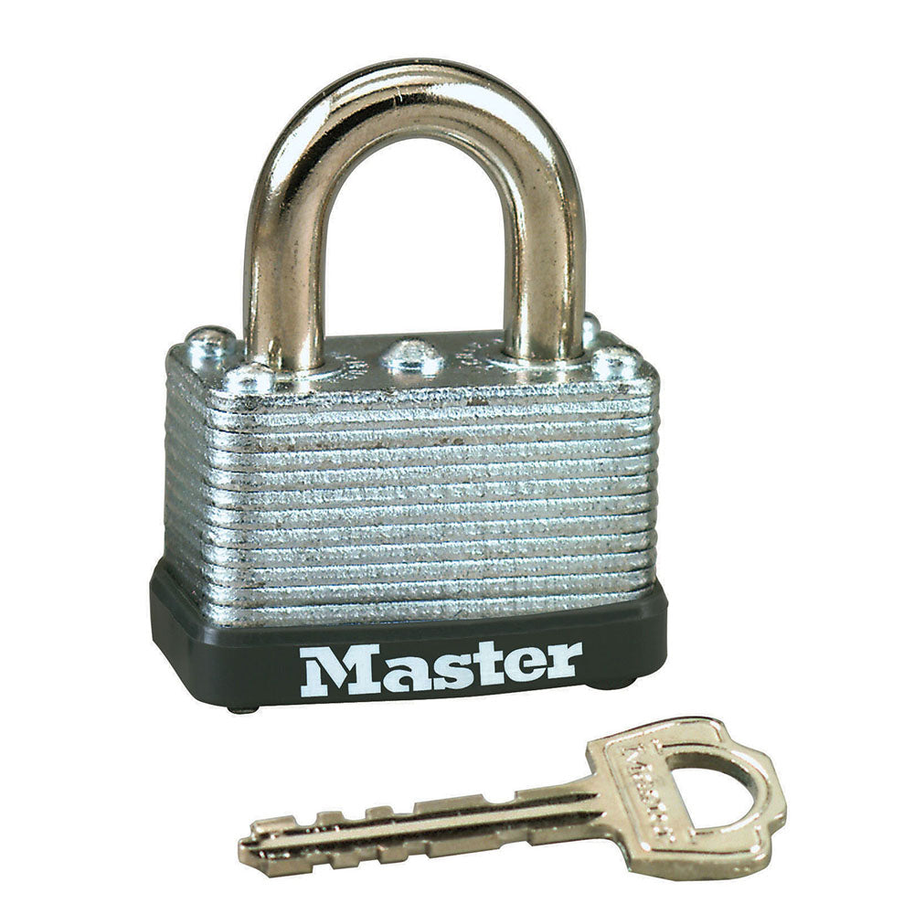 Master Lock 1-1/2in Wide Laminated Steel Warded Padlock