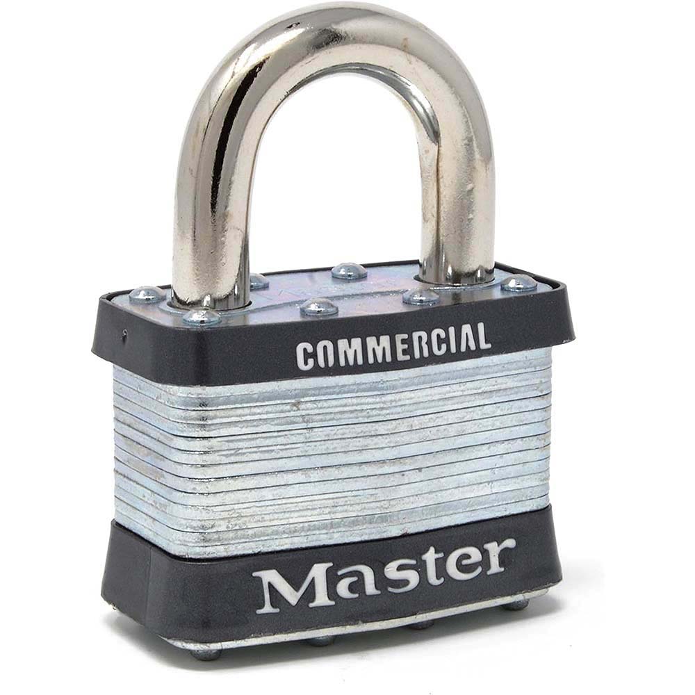 Master Lock 2in Wide Commercial Laminated Steel Warded Padlock - A389