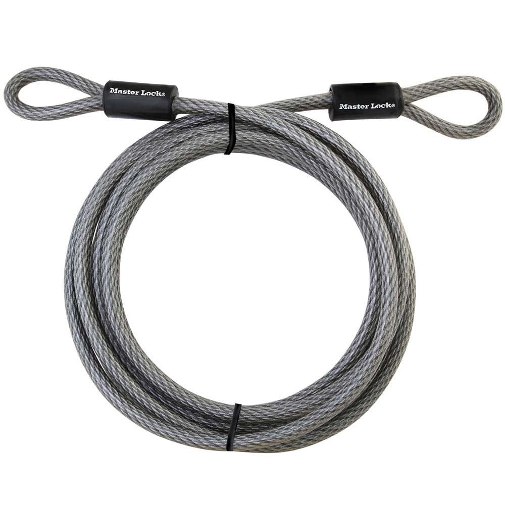Master Lock 15' x 3/8in Looped End Cable