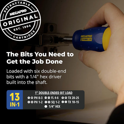 MegaPro 13-in-1 Stubby Multi-Bit Screwdriver