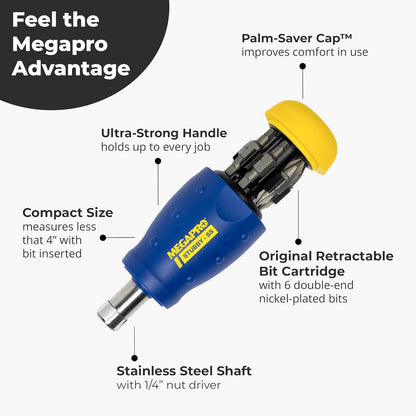 MegaPro 13-in-1 Stubby Multi-Bit Screwdriver