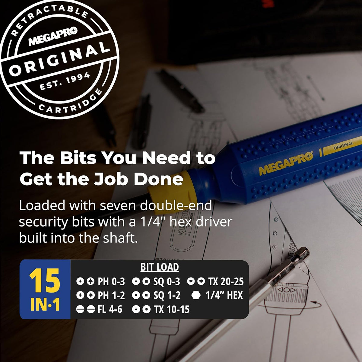 MegaPro 15-in-1 Original Multi-Bit Screwdriver