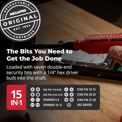 MegaPro 15-in-1 Tamperproof Screwdriver