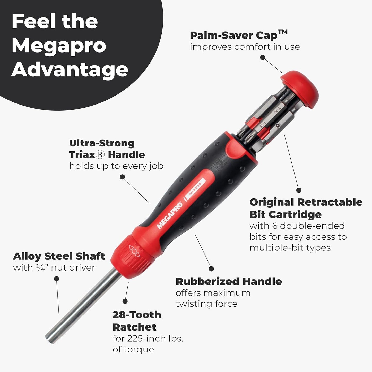 MegaPro 13-in-1 Ratcheting Multi-Bit Screwdriver