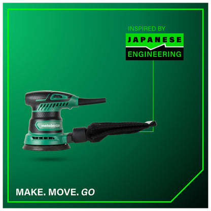 Metabo HPT SV13YST random orbit sander side profile
