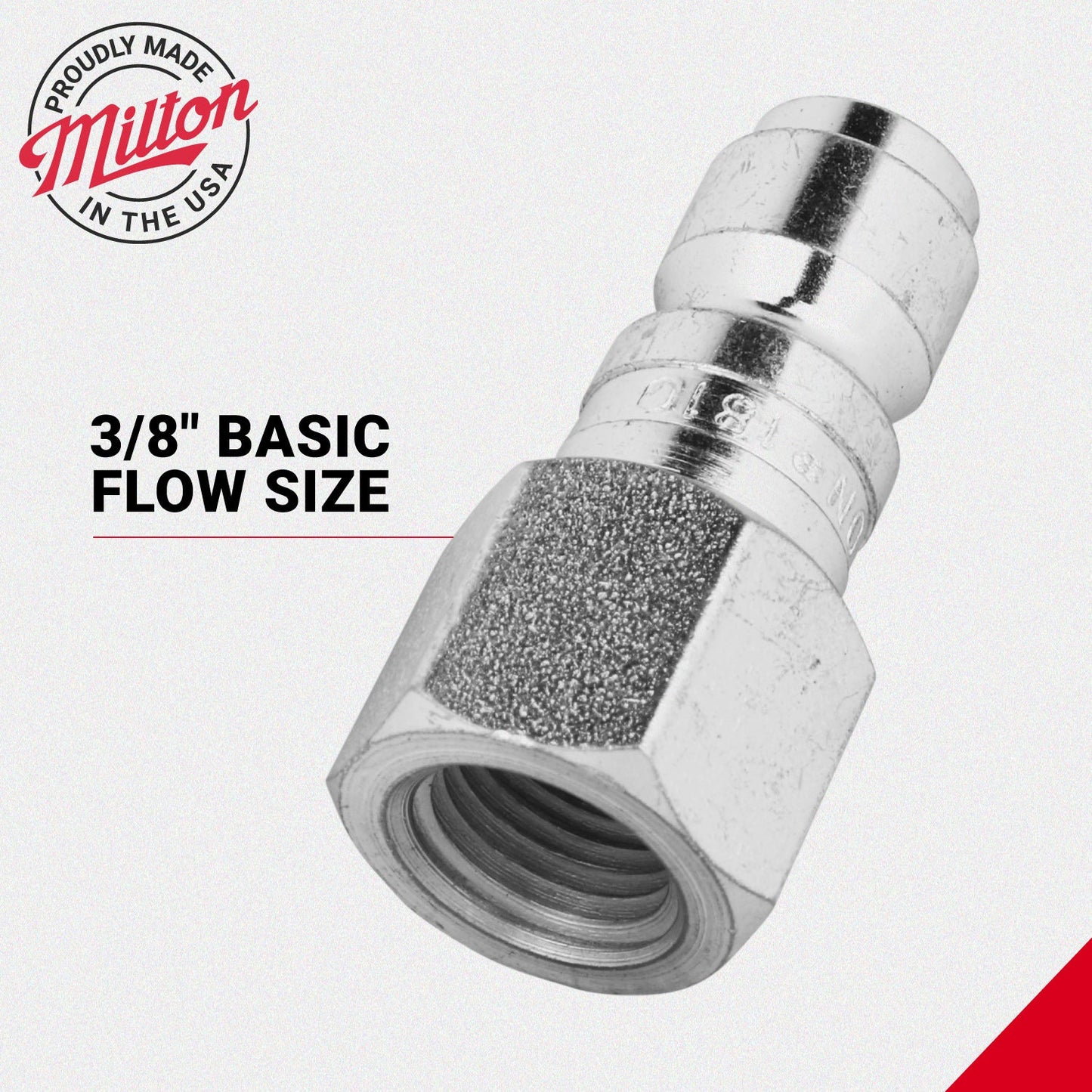 Milton 1/4in FNPT P-Style Female Plugs - 2pk