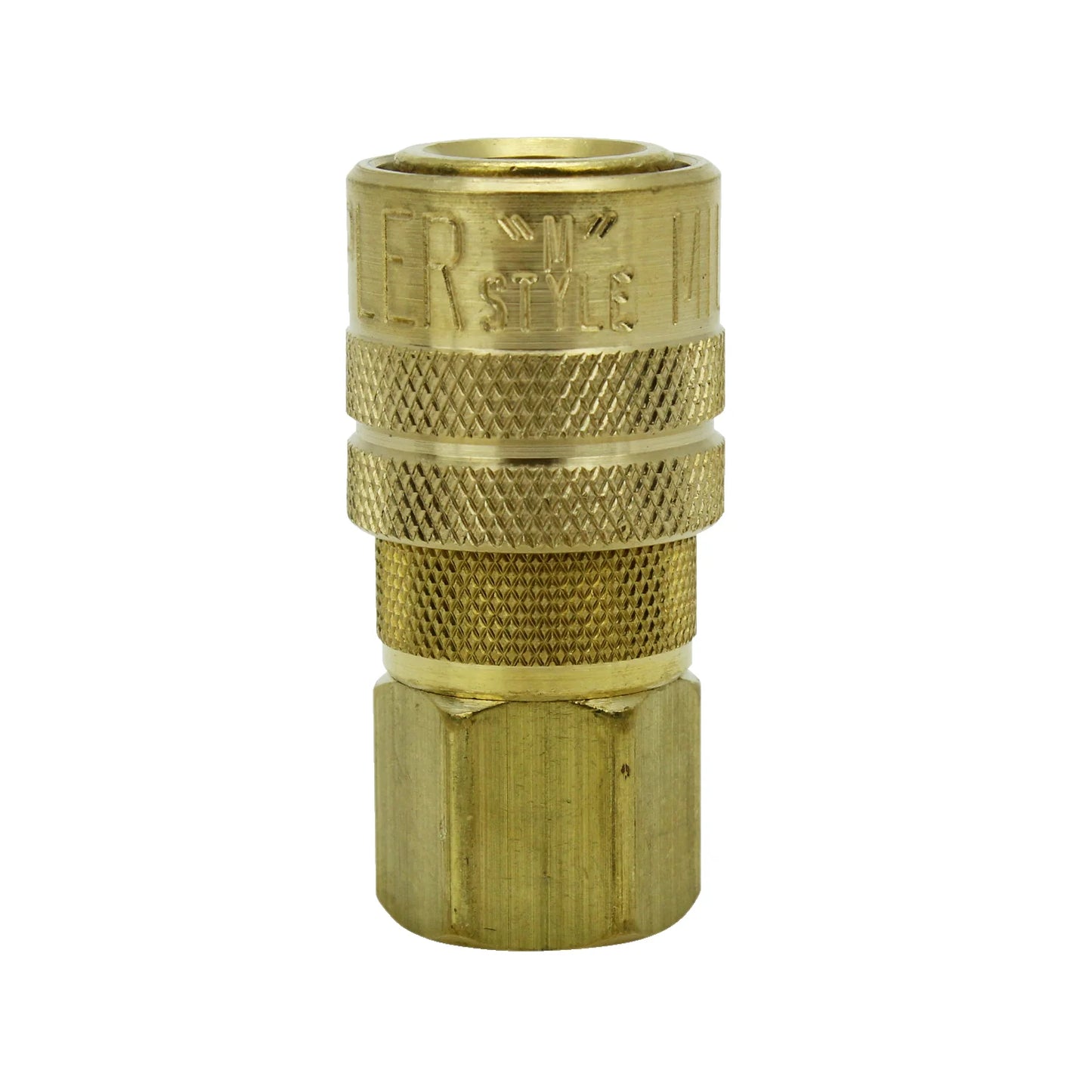 Milton 1/4in FNPT Brass M-Style Coupler
