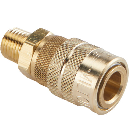 Milton 1/4in MNPT M-Style Brass Coupler