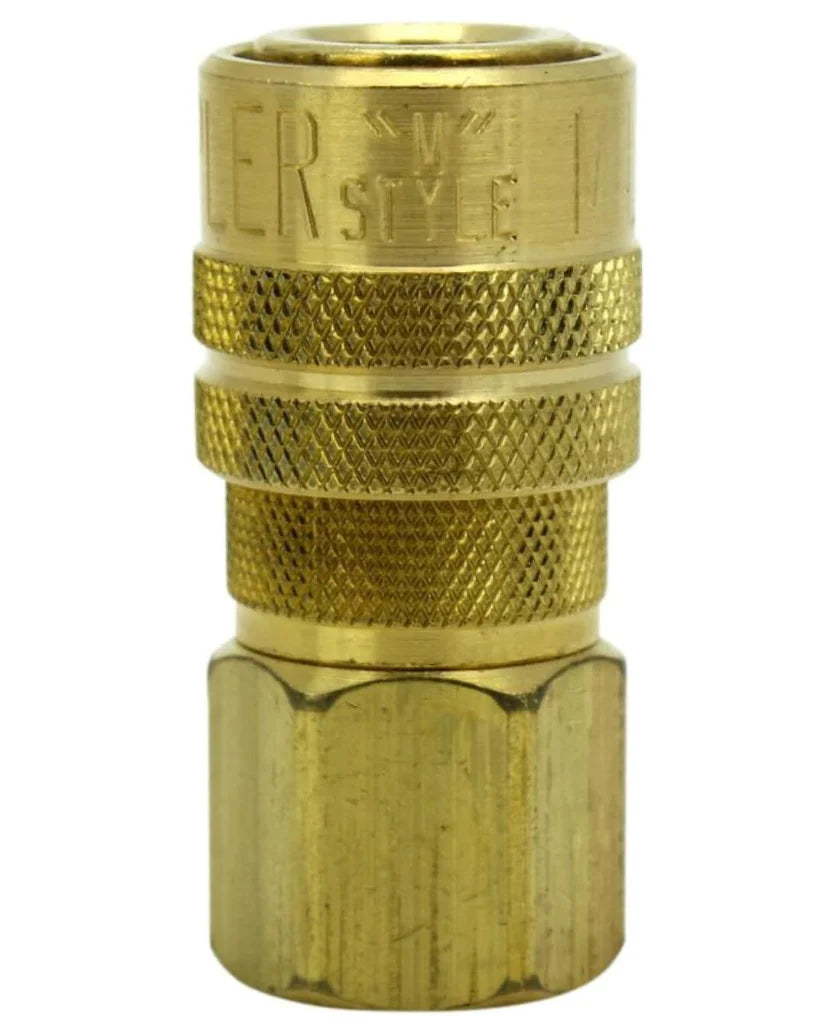Milton 3/8in FNPT M-Style Brass Coupler