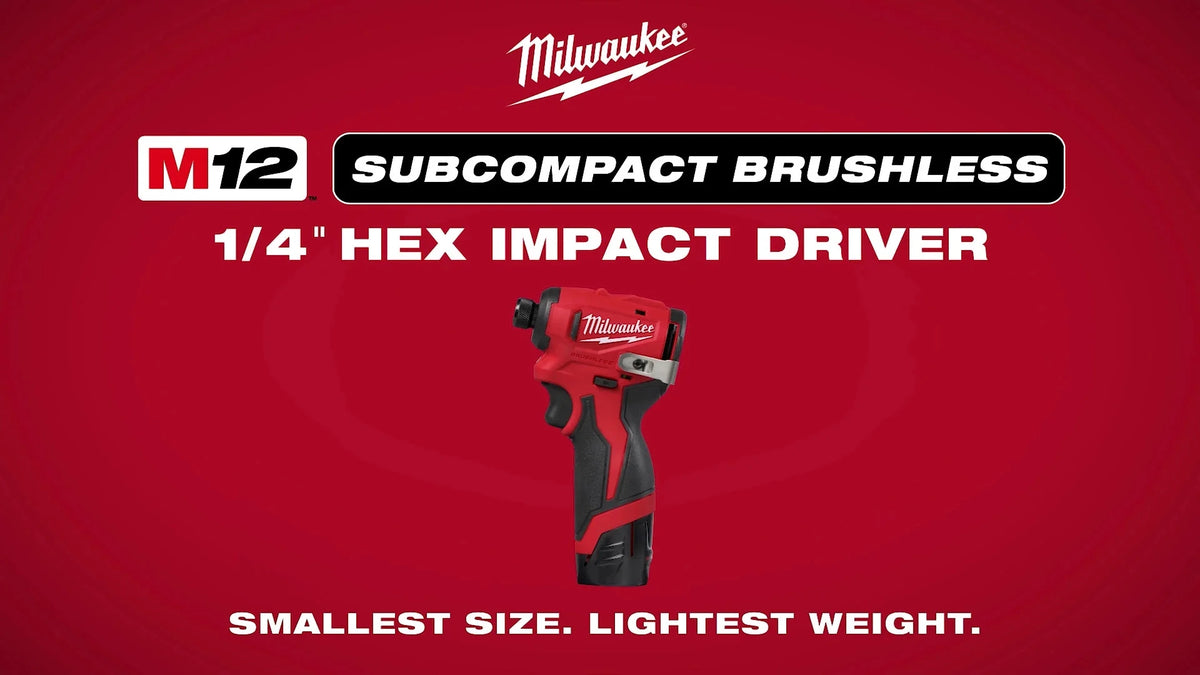 Milwaukee 3450-20 M12 impact driver product highlights