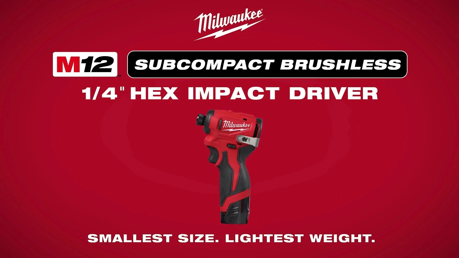 Milwaukee 3450-20 M12 impact driver product highlights