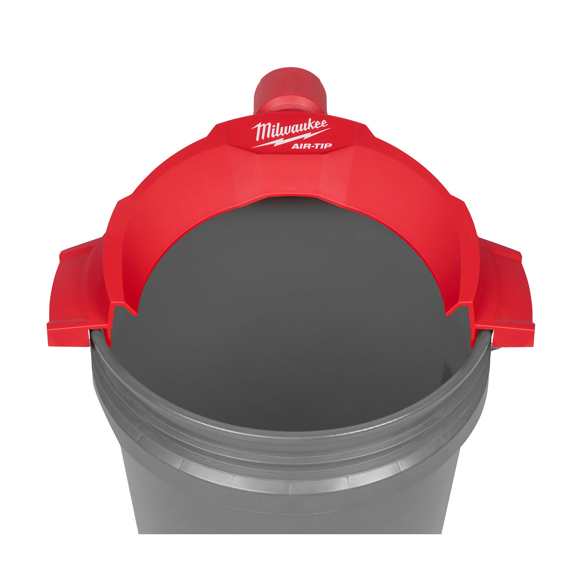 Milwaukee AIR-TIP Bucket Topper installed on a bucket