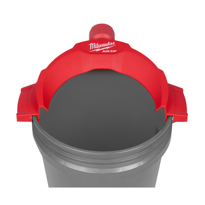 Milwaukee AIR-TIP Bucket Topper installed on a bucket