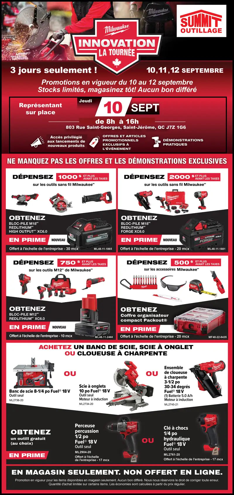 Promotions - FR — 1