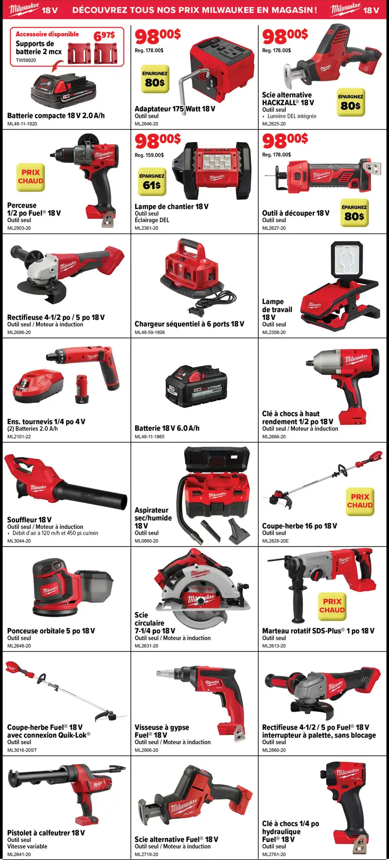 Promotions - FR — 2