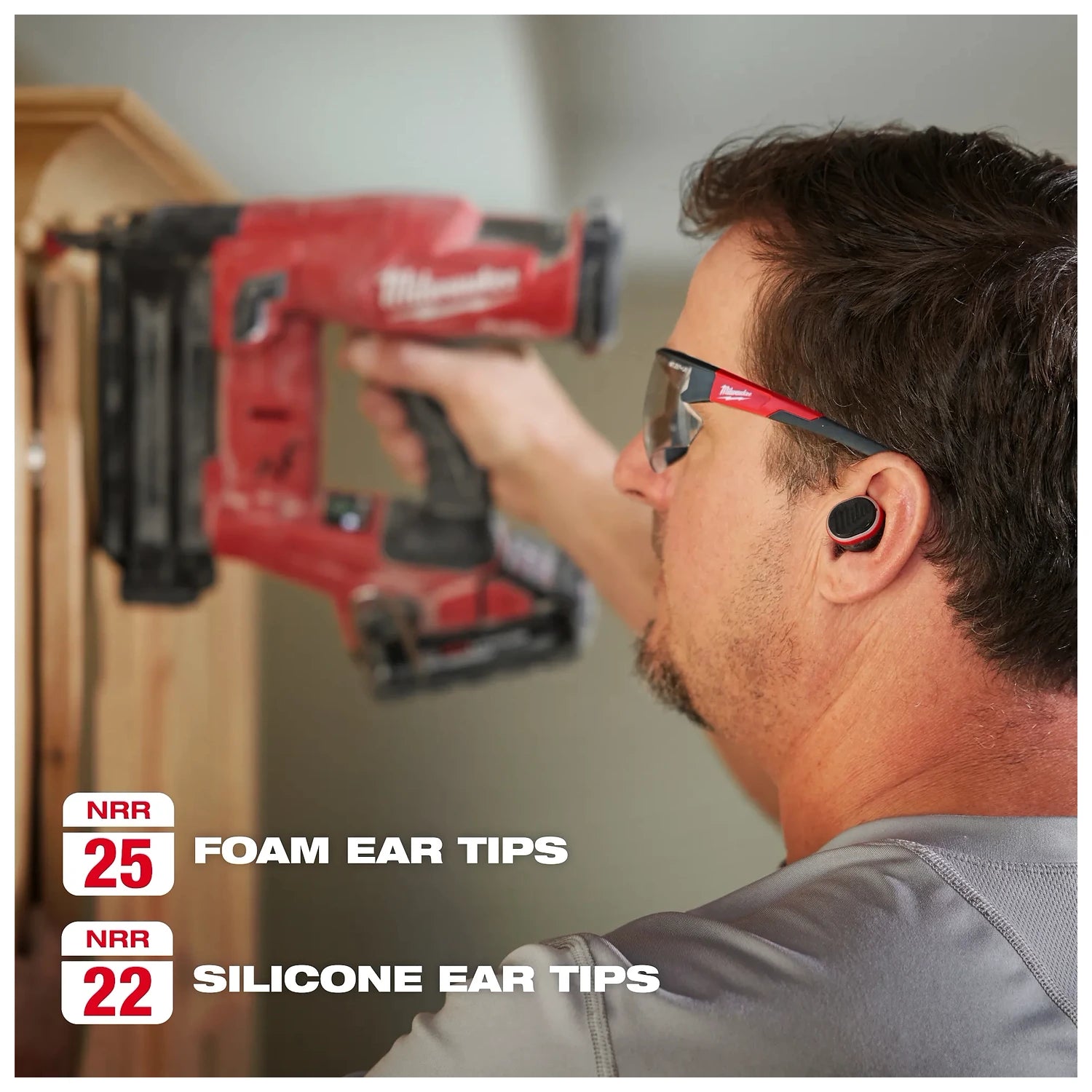NRR 25 Foam Ear Tips and NRR 22 Silicone Ear Tips