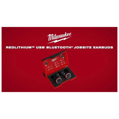 Milwaukee REDLITHIUM USB Bluetooth Jobsite Ear Buds