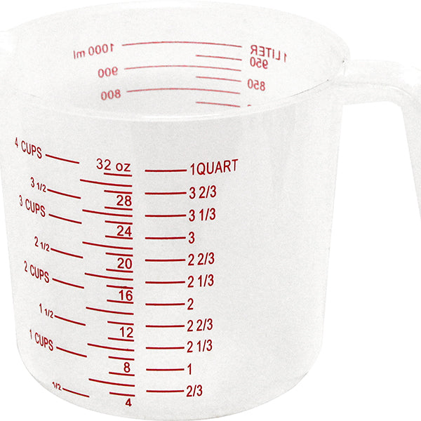 Modern Houseware 4 Cup Plastic Measuring Jug