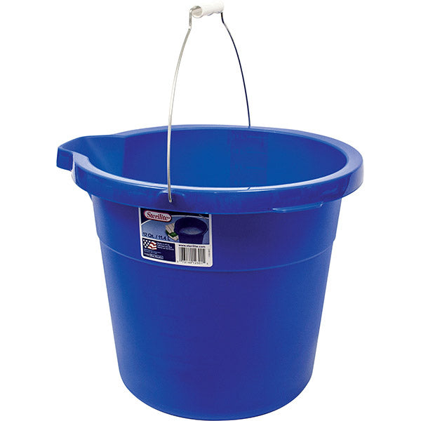 Sterilite 12qt Blue Plastic Pail with Pour Spout