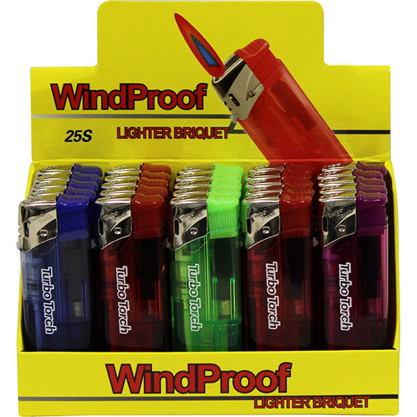 Turbo Torch Windproof Jet Flame Refillable Slim Lighter