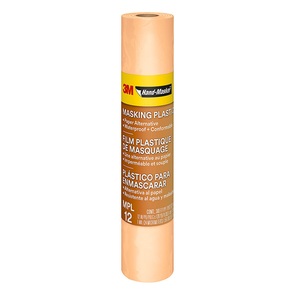 3M 12in x 360' Hand-Masker Clear Masking Plastic Film