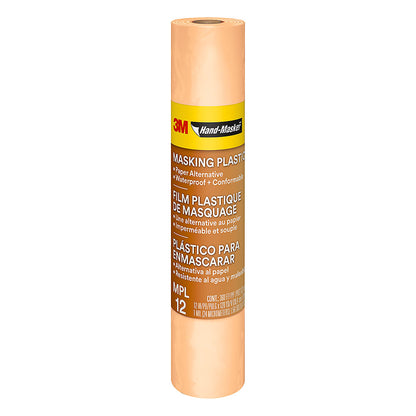 3M 12in x 360' Hand-Masker Clear Masking Plastic Film