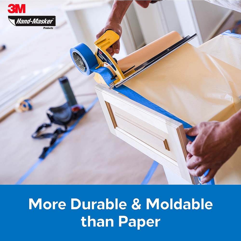 3M 12in x 360' Hand-Masker Clear Masking Plastic Film