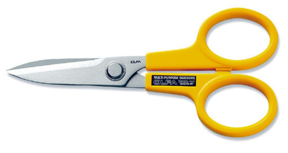 OLFA 7in Heavy-Duty Serrated-Edge Stainless Steel Scissors